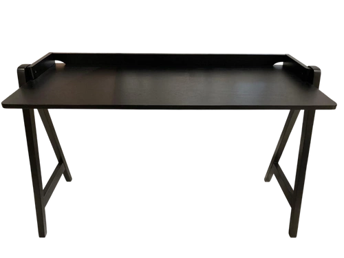 Psací stůl Miso černý loftový dřevěný moderní kompaktní s organizérem Actona