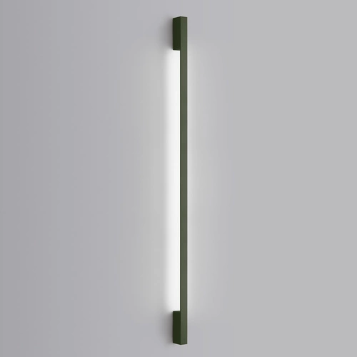 Nástěnné LED svítidlo SAPPO 150 moderní olivově zelené do obývacího pokoje a ložnice hliník
