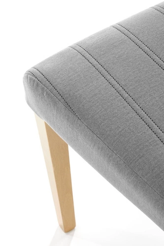 Čalouněná židle Arizona šedá do jídelny a obýváku moderní s dřevěnými nohami Intesi