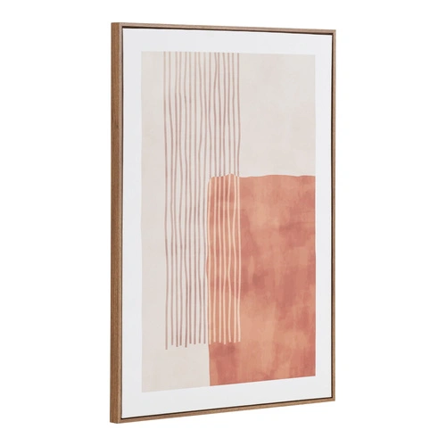 Dekorativní obraz Mina béžovo‑hnědý 50x70 boho do obývacího pokoje House Nordic