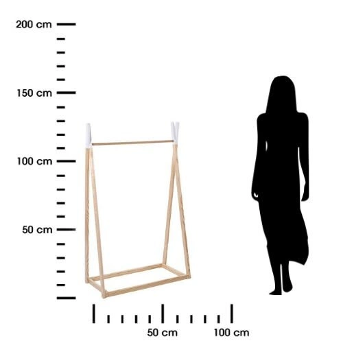Dětský stojací věšák z borovice Tipi Atmosphera do dětského pokoje