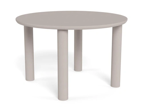 Stůl kulatý Magee 120 cm šedý moderní do jídelny a obývacího pokoje