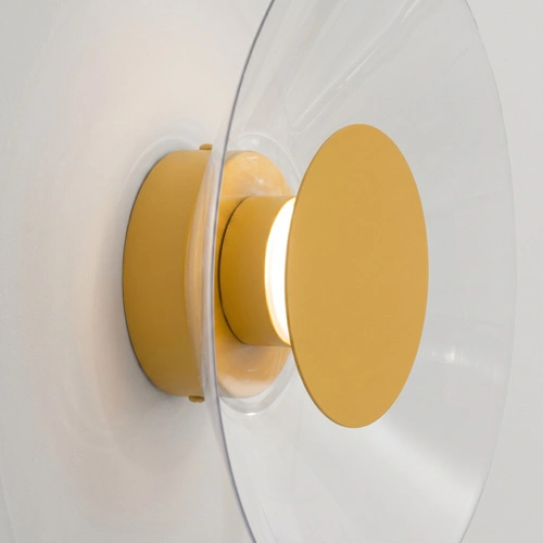 Nástěnné LED svítidlo ASTRO žluté moderní do obývacího pokoje 28 cm