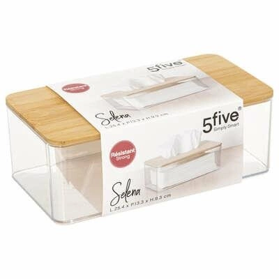 Krabička na kapesníky Selena s bambusovým víkem