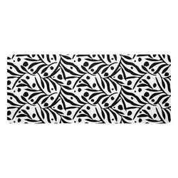 Diatomitová rohož 50x120 cm černé vzory