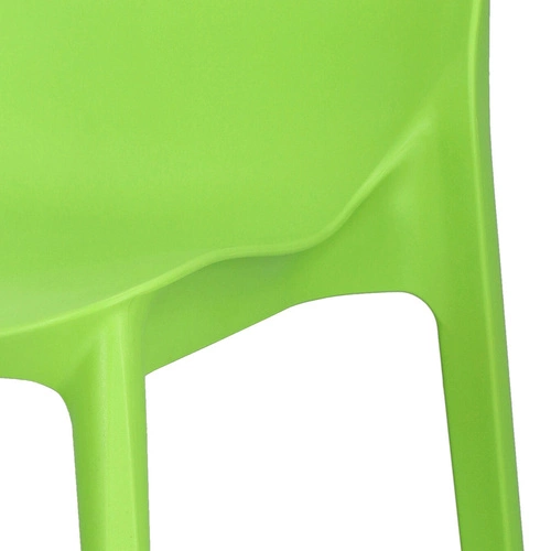 Zahradní židle Ginevra zelená stohovatelná moderní plastová na zahradu SCAB Design