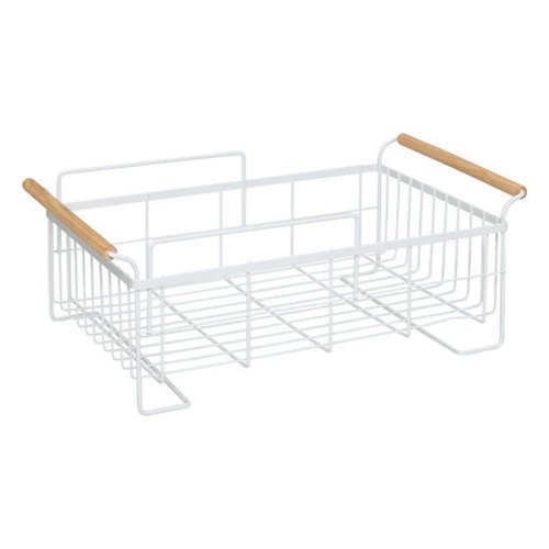 Dvoupatrový odkapávač na nádobí Naturéo bílý kovový s tácem 5five simply smart na pracovní desku