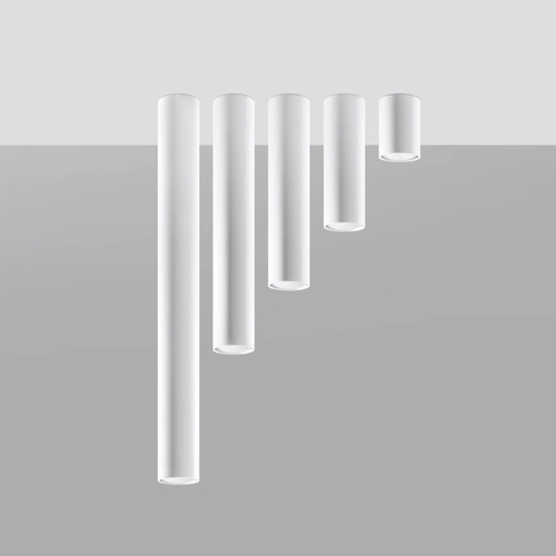 Bílé stropní svítidlo Lagos 10 moderní kovové do kuchyně, obýváku nebo ložnice