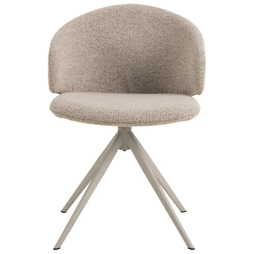 Otočená čalouněná jídelní židle Ella Actona béžová s područkami moderní