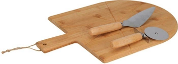 Bambusová sada na krájení pizzy