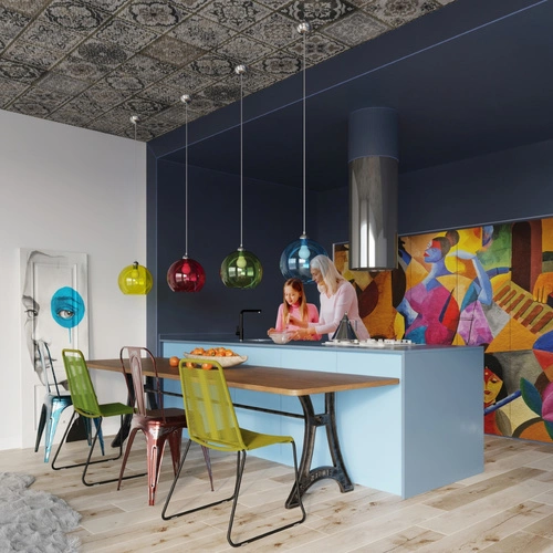 Závěsné svítidlo BALL žluté moderní do obýváku, kuchyně, jídelny nebo nad ostrůvek