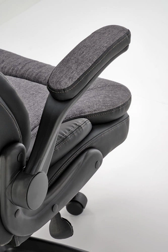 Ergonomická kancelářská židle Leiremy Intesi černá šedá otočná s područkami do kanceláře