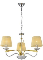 Závěsná lampa Diva 3x40W E14 chrom/zlato