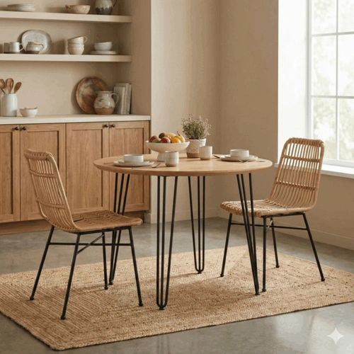 Sada 2 zahradních židlí Surabaya z technoratanu v boho stylu do jídelny a na terasu Intesi