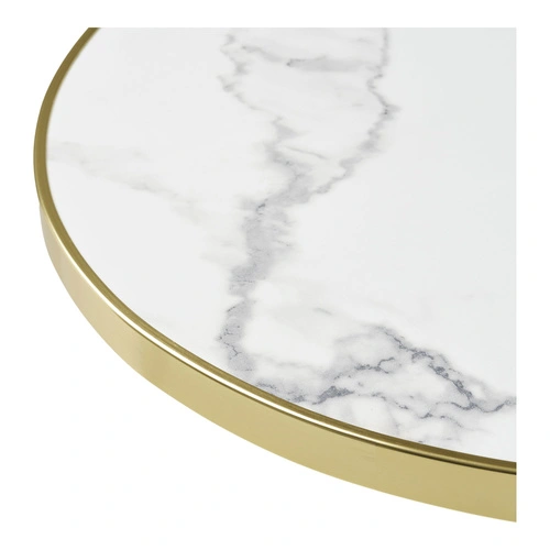 Bistro stůl House Nordic kulatý bílý mramor glamour do jídelny