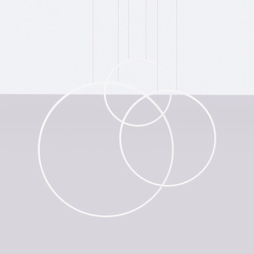 Závěsné LED svítidlo RIO 3 bílé, tříbodové nad jídelní stůl, moderní