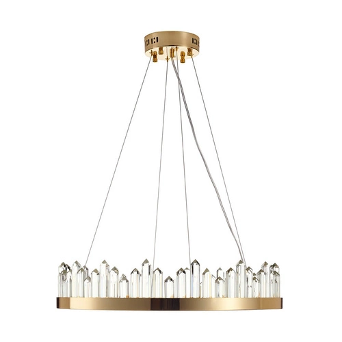 Závěsné LED svítidlo LUSSO zlaté 60 cm moderní do obýváku a jídelny Step into Design