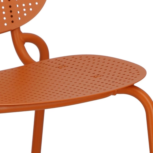 Kovová židle Si-Si Dots SCAB Design moderní na zahradu, terasu i do restaurace oranžová