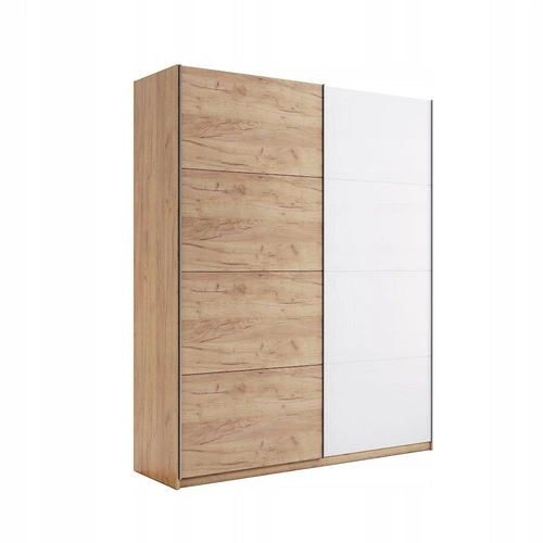 Sestava šatní skříně Tissa bílá/dub