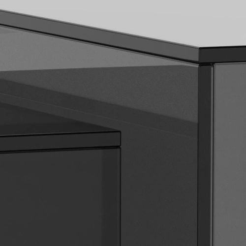 Actona Dice sada 2 skleněných konferenčních stolků loft černá 50x50