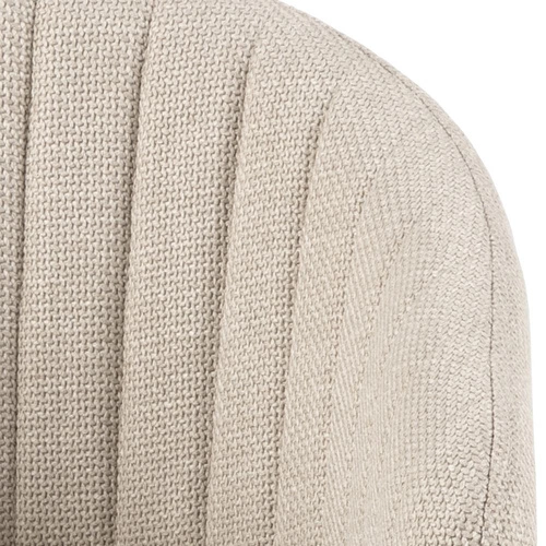 Čalouněná jídelní židle Ann béžová s područkami na zlatých nohách moderní Actona