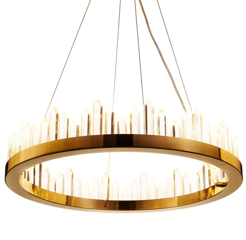 Závěsné LED svítidlo LUSSO zlaté 60 cm moderní do obýváku a jídelny Step into Design