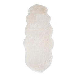 Dekorativní umělá kožešina House Nordic béžová 60x180 cm sedák na židli do obýváku