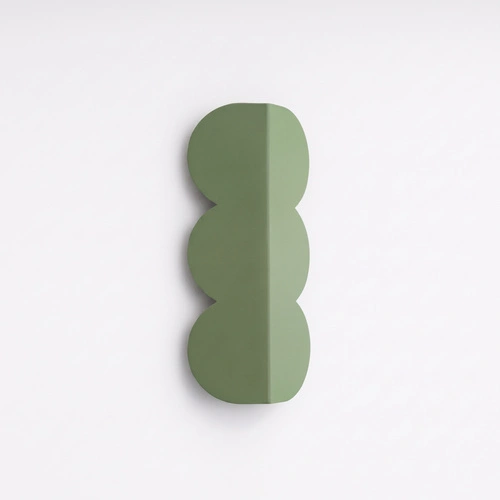 Nástěnné svítidlo BISCUIT šalvějové moderní do obývacího pokoje hliníkové