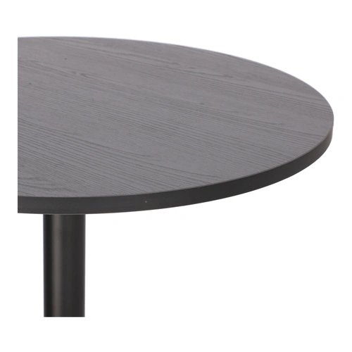 Barový stůl Hvar kulatý černý moderní do kuchyně a restaurace kovový 60 cm