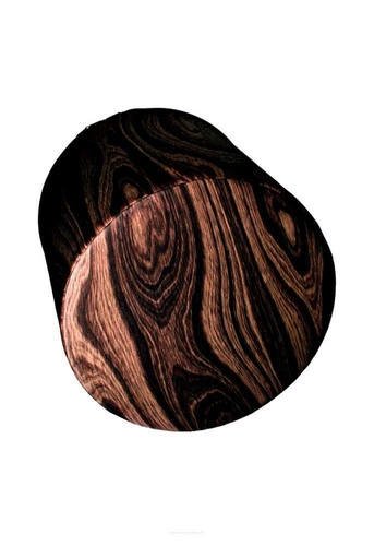 Kulatý taburet Dark Oak Intesi moderní čalouněný do obýváku a ložnice multicolor 40 cm