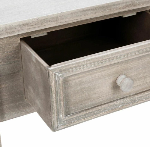 Šedý moderní dřevěný konzolový stolek do předsíně se zásuvkami Charme Atmosphera 80 cm