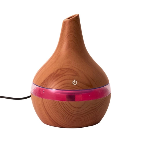 Elektrický aroma difuzér Intesi přírodní s LED a USB do bytu a ložnice 130 ml