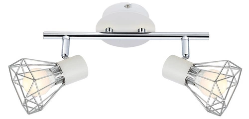 Stropní svítidlo Verve bílá kovová 2bodová nastavitelná do obýváku a kuchyně CANDELLUX