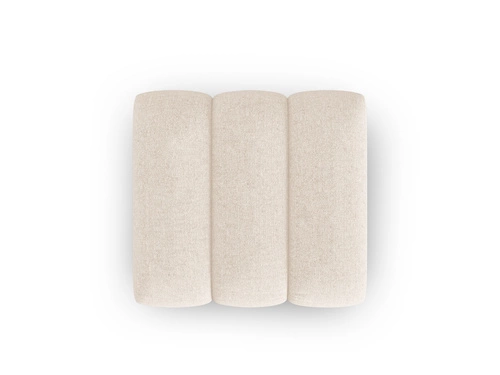 Puf Lupine béžový čtvercový chenille do obýváku moderní měkké sezení 87x90 cm