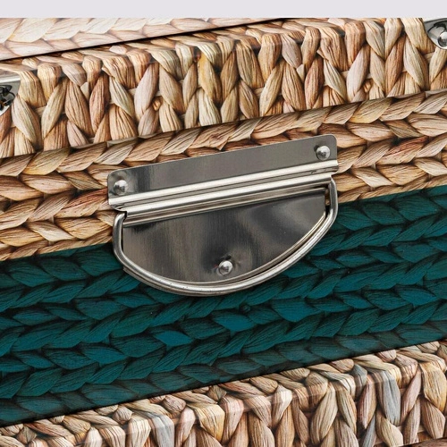 Sada 6 krabic přírodní/zelená