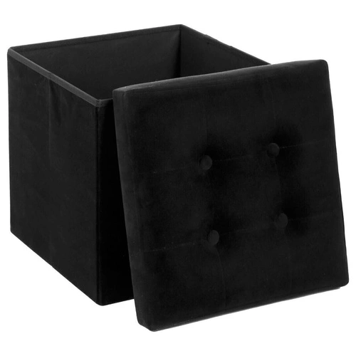 Taburet Lysandre Velvet černá