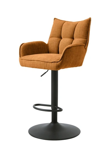 Barová židle Marilla terracotta výškově nastavitelná k kuchyňskému ostrůvku moderní