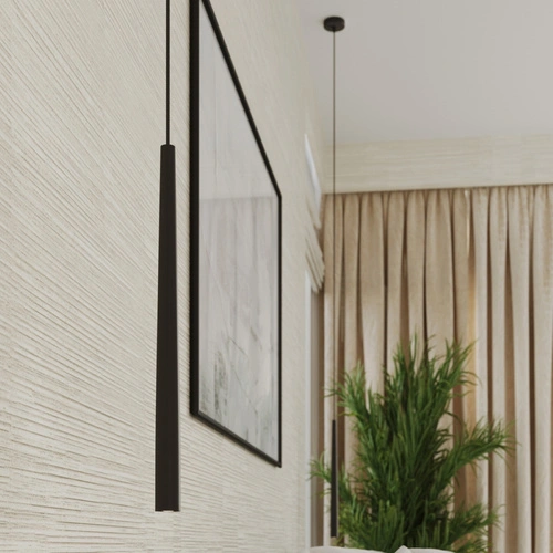 Závěsné svítidlo BLISS 1 černé moderní nastavitelné nad stůl do obývacího pokoje a jídelny