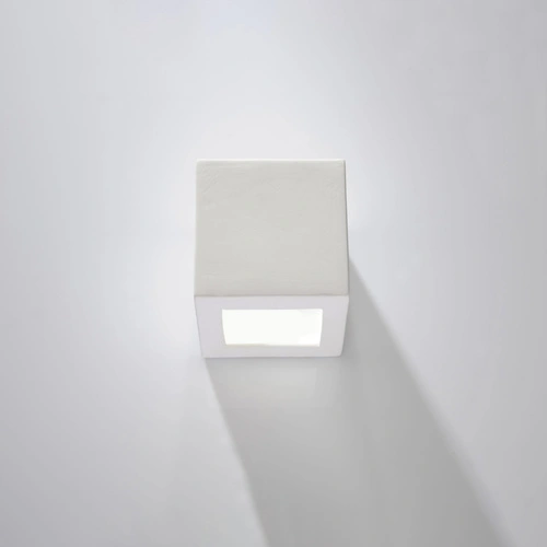 Nástěnná lampa LEO bílá keramická moderní do obýváku, ložnice a chodby Sollux