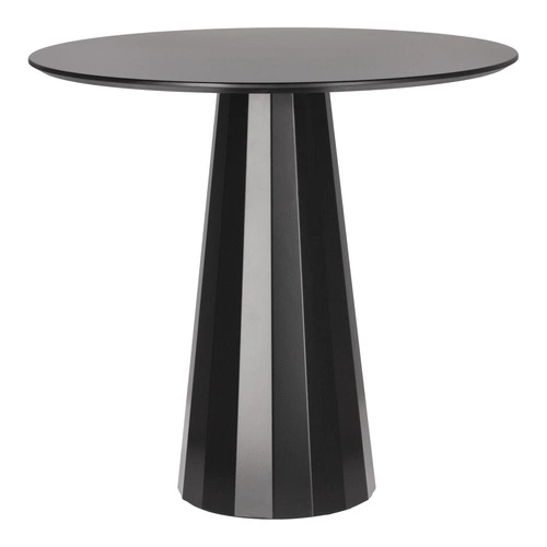 Kulatý jídelní stůl Florero 80 cm černý moderní na jedné noze do jídelny a obýváku