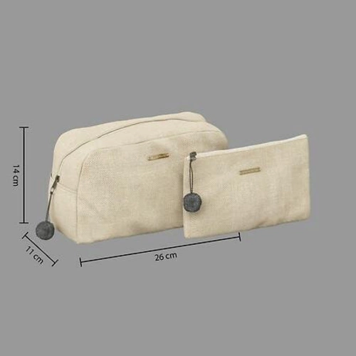 Sada 2 kosmetických taštiček Modern Color bílé