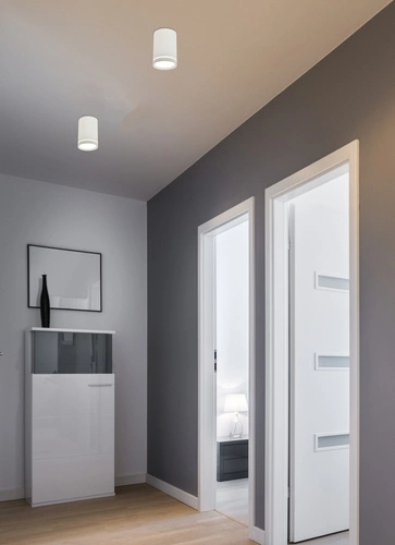 Stropní svítidlo Tuba bílá moderní do obýváku, kuchyně a jídelny jednolampové 15W