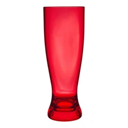 Pivní sklenice Intesi Sky 720 ml červená z polystyrenu na piknik vhodná do myčky
