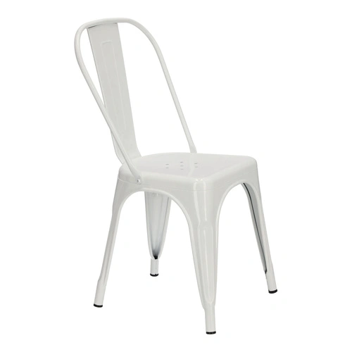 Kovová židle Paris bílá D2.DESIGN do jídelny a kuchyně moderní