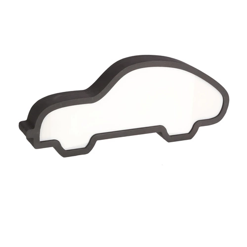 Dětská noční LED lampička Car černá moderní dekorativní MDF 35 cm