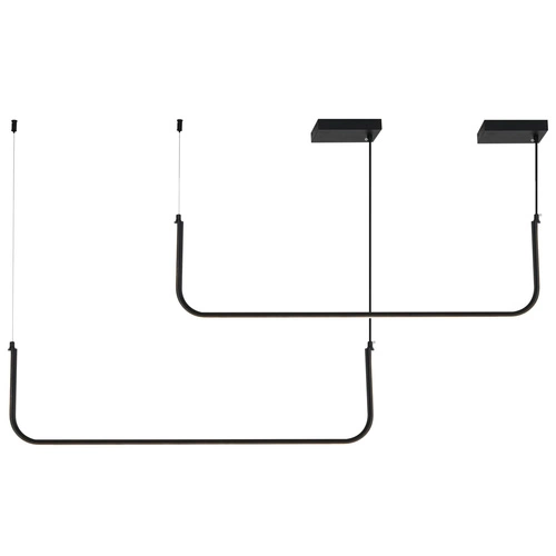 Závěsné LED svítidlo MINIMA-2 černé 80 cm moderní nad stůl do kuchyně nebo obýváku