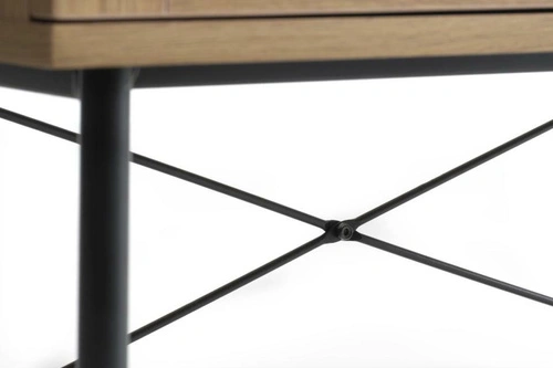 Vysoká komoda Pensacola ratan dub moderní do obýváku na nožičkách