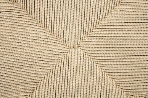 Kovová jídelní židle Tamara Intesi moderní černá s přírodním sedákem z provazu