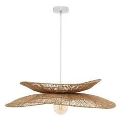 Závěsné juta svítidlo Alara boho do obývacího pokoje a ložnice 70 cm