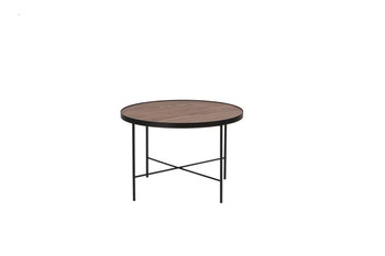 Kulatý konferenční stolek TRE 60 cm americký ořech skandinávský do obýváku NORDIFRA